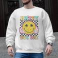 Happy Dot Day Hippie Flowers Smile Face Groovy Teacher Kids Men Graphic Sweatshirt, Groovy Teacher Gifts, trending gift Happy Dot Day Hippie Flowers Smile Face Groovy Teacher Kids Men Graphic Sweatshirt, Groovy Teacher Gifts, trending gift