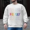 Happy Fri Yay Teacher Friday Saying Men Graphic Sweatshirt, trending gift Happy Fri Yay Teacher Friday Saying Men Graphic Sweatshirt, trending gift