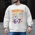 Haunted 67 Ghost Math Teacher Halloween Costume Math Pun Men Graphic Sweatshirt, trending gift Haunted 67 Ghost Math Teacher Halloween Costume Math Pun Men Graphic Sweatshirt, trending gift