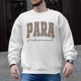 Leopard Paraprofessional Back To School Para Squad Teacher Men Graphic Sweatshirt, trending gift Leopard Paraprofessional Back To School Para Squad Teacher Men Graphic Sweatshirt, trending gift