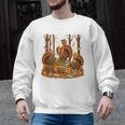 Librarian Turkey Reading Book Fall Thanksgiving Teacher Book Men Graphic Sweatshirt, trending gift
