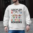 Love Job For Little Reasons Daycare Teacher Graphic Men Graphic Sweatshirt, trending gift Love Job For Little Reasons Daycare Teacher Graphic Men Graphic Sweatshirt, trending gift