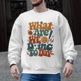 Retro PE Teacher What Are We Doing Today School Coach Women Men Graphic Sweatshirt, Pe Teacher Gifts, trending gift Retro PE Teacher What Are We Doing Today School Coach Women Men Graphic Sweatshirt, Pe Teacher Gifts, trending gift