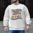 Retro Teaching Future Leaders Groovy Teacher Back To School Men Graphic Sweatshirt, Future Teacher Gifts, Groovy Teacher Gifts, trending gift