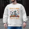 Science Is Magic Halloween Skeleton Students Teacher Men Graphic Sweatshirt, Science Teacher Gifts, trending gift