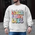 Soul Bleach Teacher Staff First Day Of School Last Hugs & High Fives Lunch Lady Vibes Blue Classic Fit Men Graphic Sweatshirt, trending gift Soul Bleach Teacher Staff First Day Of School Last Hugs & High Fives Lunch Lady Vibes Blue Classic Fit Men Graphic Sweatshirt, trending gift