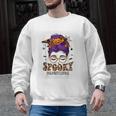Spooky Paraprofessional Life Halloween Messy Bun Teacher For Men Women Men Graphic Sweatshirt, trending gift