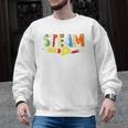 Steam Teacher Science Tech Engineering Arts Maker Men Graphic Sweatshirt, Science Teacher Gifts, trending gift