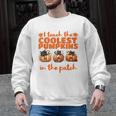 I Teach The Cutest Pumpkins Halloween Teacher Cat Lover Men Graphic Sweatshirt, trending gift