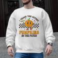 I Teach The Cutest Pumpkins In The Patch Groovy Teacher Fall Men Graphic Sweatshirt, Groovy Teacher Gifts, trending gift