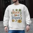 Teacher Inspire Love Men Graphic Sweatshirt, trending gift Teacher Inspire Love Men Graphic Sweatshirt, trending gift