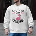 This Teacher Loves Her Flock Cute Flamingo Teacher Men Graphic Sweatshirt, trending gift