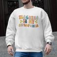 Teaching Is My Superpower Vintage Groovy University Teacher Men Graphic Sweatshirt, Groovy Teacher Gifts, trending gift Teaching Is My Superpower Vintage Groovy University Teacher Men Graphic Sweatshirt, Groovy Teacher Gifts, trending gift