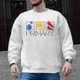 Women Art Teacher Back To School Artist Primary Color Theory Men Graphic Sweatshirt, trending gift