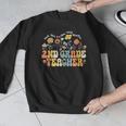 2nd Second Grade Teacher Appreciation Teaching Wildflowers Men Graphic Sweatshirt, 2nd Grade Teacher Gifts, funny design
