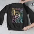 5th Grade Typography Team Fifth Grade Teacher Back To School Men Graphic Sweatshirt, funny design