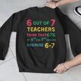 67 Teacher Middle School Teacher 6 7 Overuse 67 Men Graphic Sweatshirt, funny design