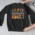 ABCD Kindergarten Rocks Back To School Teacher Kindergarten Men Graphic Sweatshirt, funny design ABCD Kindergarten Rocks Back To School Teacher Kindergarten Men Graphic Sweatshirt, funny design