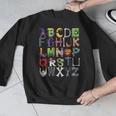 ABCs Alphabet Halloween Learning Kindergarten Teachers Men Graphic Sweatshirt, funny design ABCs Alphabet Halloween Learning Kindergarten Teachers Men Graphic Sweatshirt, funny design