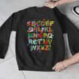 ABCs Learning Kindergarten Teacher Christmas Lights Alphabet For Men Women Kids Men Graphic Sweatshirt, funny design ABCs Learning Kindergarten Teacher Christmas Lights Alphabet For Men Women Kids Men Graphic Sweatshirt, funny design