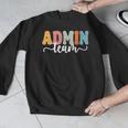 Admin Team Back To School Teachers Students Admin Squad Men Graphic Sweatshirt, funny design