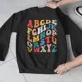 Alphabet Hi Back To School ABC Pre K Kindergarten Teacher Men Graphic Sweatshirt, funny design Alphabet Hi Back To School ABC Pre K Kindergarten Teacher Men Graphic Sweatshirt, funny design