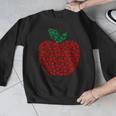 Apple Dot Pattern Art Teacher Appreciation Men Women Humor Men Graphic Sweatshirt, funny design