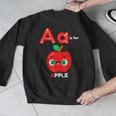 A Is For Apple Pre-K Kindergarten Teacher Student Men Graphic Sweatshirt, funny design A Is For Apple Pre-K Kindergarten Teacher Student Men Graphic Sweatshirt, funny design