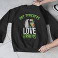 Art Teachers Love Brains Shirt Halloween Zombie Teaching Tee Men Women Kids Men Graphic Sweatshirt, funny design