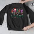 ASL Christmas Buffalo Plaid Teacher American Sign Language Men Graphic Sweatshirt, funny design ASL Christmas Buffalo Plaid Teacher American Sign Language Men Graphic Sweatshirt, funny design