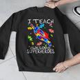 Autism Awareness Teacher I Teach Awesome Superheroes Men Graphic Sweatshirt, funny design Autism Awareness Teacher I Teach Awesome Superheroes Men Graphic Sweatshirt, funny design
