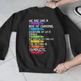 Back To School Teacher We Are Like A Box Of Crayons Men Graphic Sweatshirt, funny design Back To School Teacher We Are Like A Box Of Crayons Men Graphic Sweatshirt, funny design