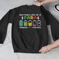 Battery Life Of a Paraprofessional Para Teacher Life Men Graphic Sweatshirt, funny design
