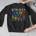 Battery Life Of A Teacher School Teacher Appreciation Men Graphic Sweatshirt, funny design Battery Life Of A Teacher School Teacher Appreciation Men Graphic Sweatshirt, funny design