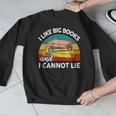 I Like Big Book Cant Lie Nerd School Librarian Teacher For Men Women Kids Men Graphic Sweatshirt, funny design