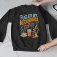 Biology Teacher Science Fueled By Mitochondria Coffee Men Graphic Sweatshirt, Science Teacher Gifts, funny design