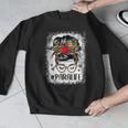 Bleached Teacher Para Life Paraprofessional Cute Messy Bun For Men Women Girls Kids Men Graphic Sweatshirt, funny design Bleached Teacher Para Life Paraprofessional Cute Messy Bun For Men Women Girls Kids Men Graphic Sweatshirt, funny design