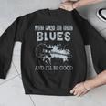 Blues Music Band Lover Vintage Guitar Teacher Blues Men Graphic Sweatshirt, funny design Blues Music Band Lover Vintage Guitar Teacher Blues Men Graphic Sweatshirt, funny design