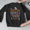 My Broom Broke So Now I Teach English English Teacher Witch Men Graphic Sweatshirt, English Teacher Gifts, funny design