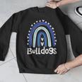 Bulldogs School Mascot Rainbow Teacher Lover Men Graphic Sweatshirt, funny design Bulldogs School Mascot Rainbow Teacher Lover Men Graphic Sweatshirt, funny design