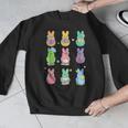 Bunny Reading Books Easter Day Librarian Teacher Book Men Graphic Sweatshirt, Easter Teacher Gifts, funny design