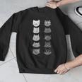 Cat Themed Artist Value Scale Educational Art Teacher Men Graphic Sweatshirt, funny design Cat Themed Artist Value Scale Educational Art Teacher Men Graphic Sweatshirt, funny design