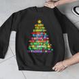 Christmas Tree Made Of Crayons School Teacher Life Student Men Graphic Sweatshirt, funny design Christmas Tree Made Of Crayons School Teacher Life Student Men Graphic Sweatshirt, funny design