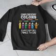 Complementary Colors Pun Artist Art Teacher T-Shirt Men Graphic Sweatshirt, funny design Complementary Colors Pun Artist Art Teacher T-Shirt Men Graphic Sweatshirt, funny design