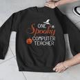 Computer Teacher Halloween Spooky Men Women Kids Men Graphic Sweatshirt, funny design