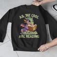 All The Cool Dragons Are Reading Dragon Teacher Men Graphic Sweatshirt, funny design