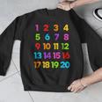 Counting 1-10 Learn To Count Number School Kids Teacher Men Graphic Sweatshirt, funny design