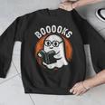 Cute Ghost Book Reading Books Lover Retro Halloween Teacher Men Graphic Sweatshirt, funny design Cute Ghost Book Reading Books Lover Retro Halloween Teacher Men Graphic Sweatshirt, funny design