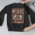 Cute Ghost Book Reading Books Lover Spooky Teacher Halloween Men Graphic Sweatshirt, funny design