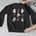 Cute Ghost Cat Playing Musical Halloween Music Teacher Men Graphic Sweatshirt, funny design Cute Ghost Cat Playing Musical Halloween Music Teacher Men Graphic Sweatshirt, funny design